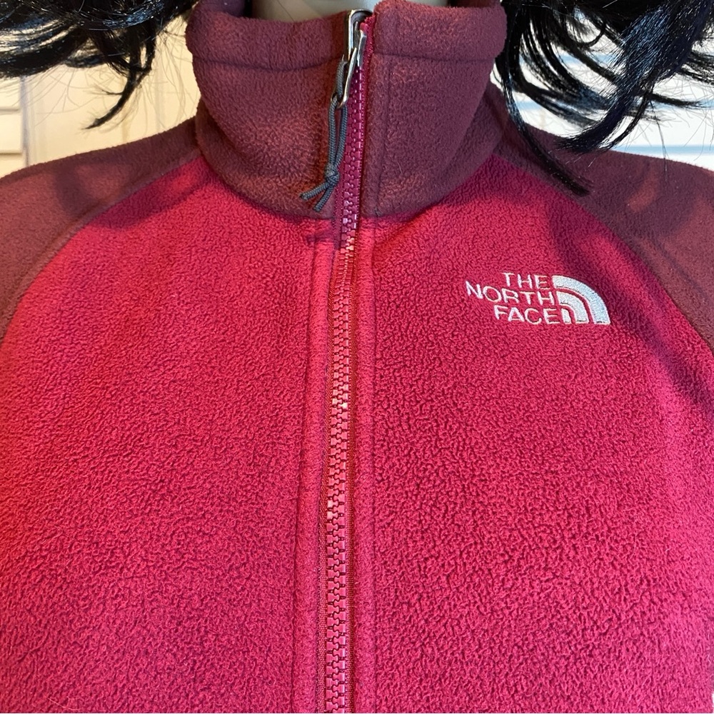 Women's The North Face Fleece Khumbu Jacket 2-Tone Purple Pink Active Size Small - Picture 2 of 5